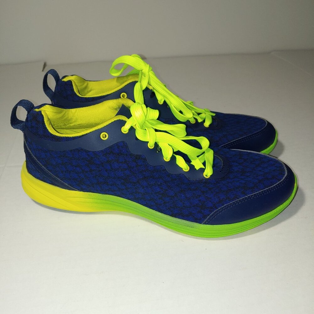 Vionic Python 335/VS025 Navy Blue and Yellow Athletic Sneakers Size 11